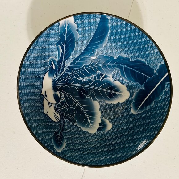 Set Of 4 Porcelain Bowls Blue & White Rice Bowls Tea Bowls Ramen Soup Bowls - Picture 11 of 12